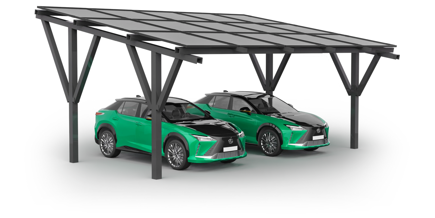 nanocarport Solar Carport for 2 cars