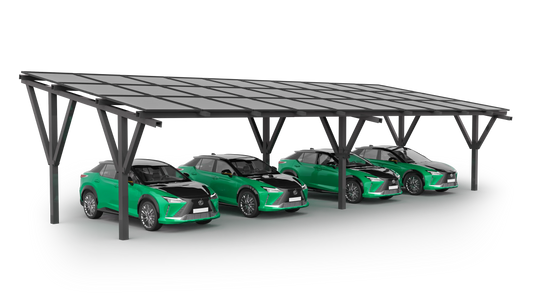 nanocarport Solar Carport for 4 cars