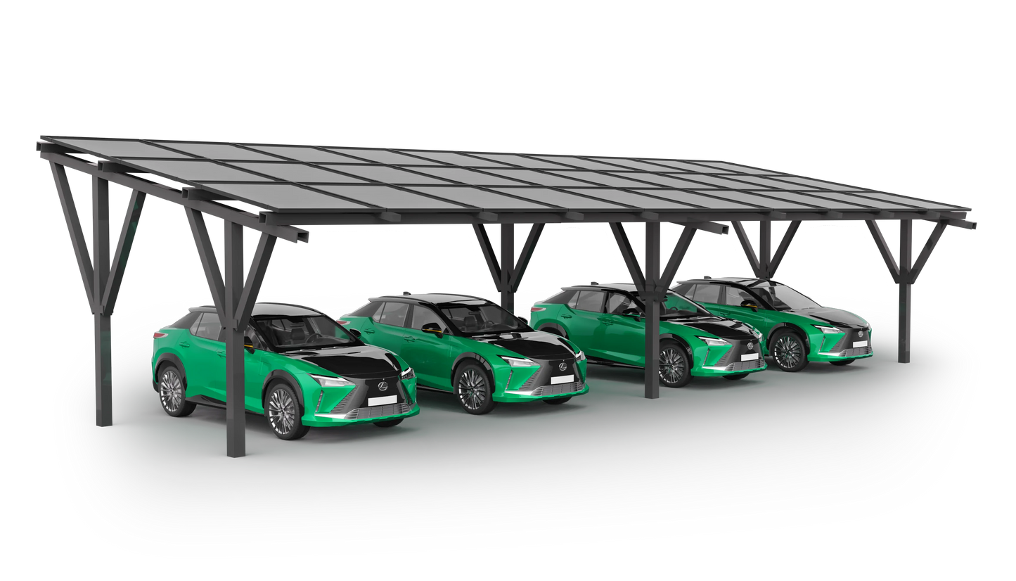 nanocarport Solar Carport for 4 cars