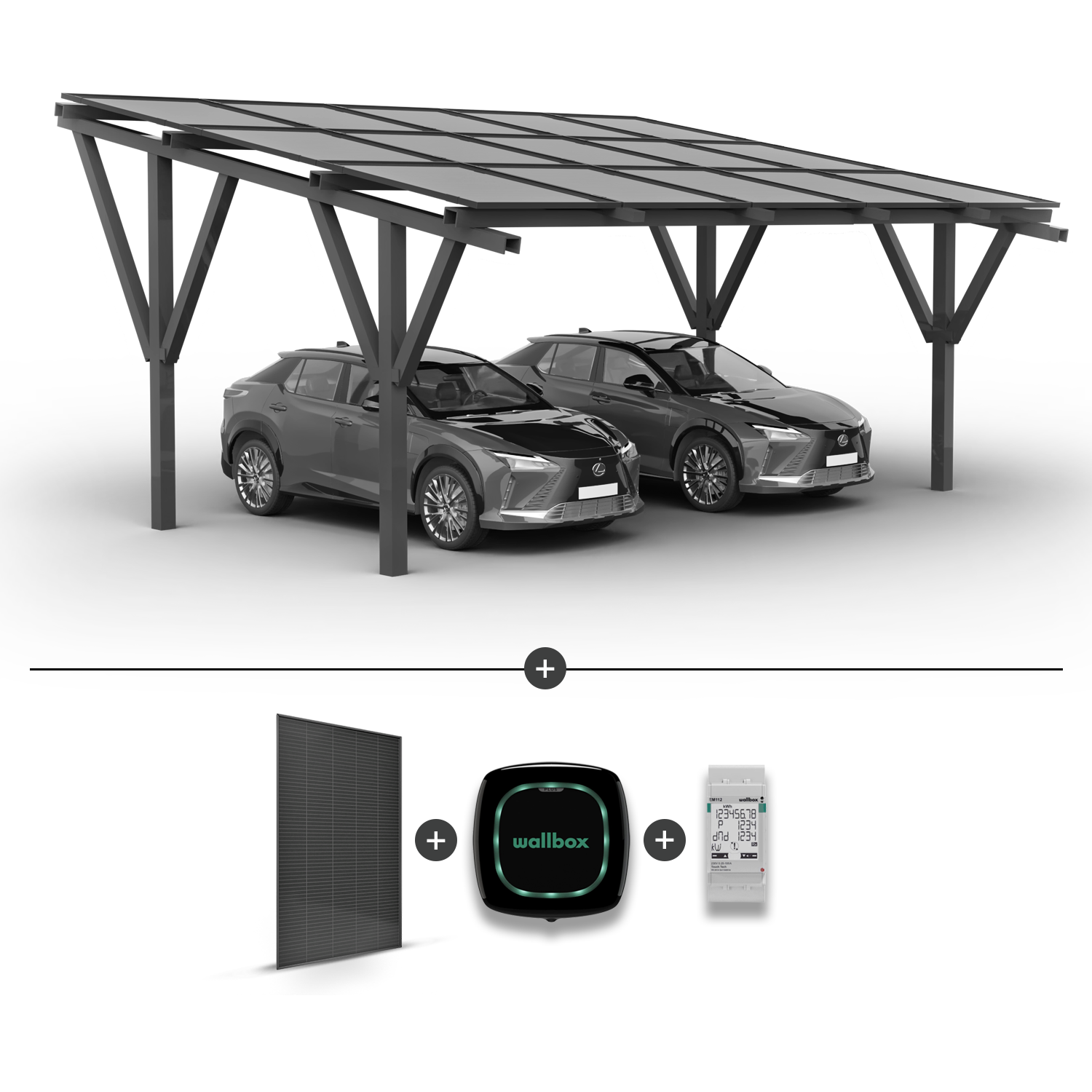 nanocarport Solar Carport for 2 cars