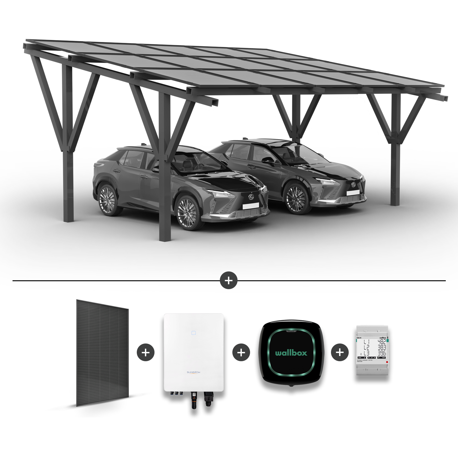 nanocarport Solar Carport for 2 cars